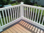 Decks NJ TimberTech composite with white vinyl railings