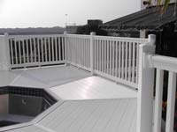 Marriot White Gorilla Decking with white railing 